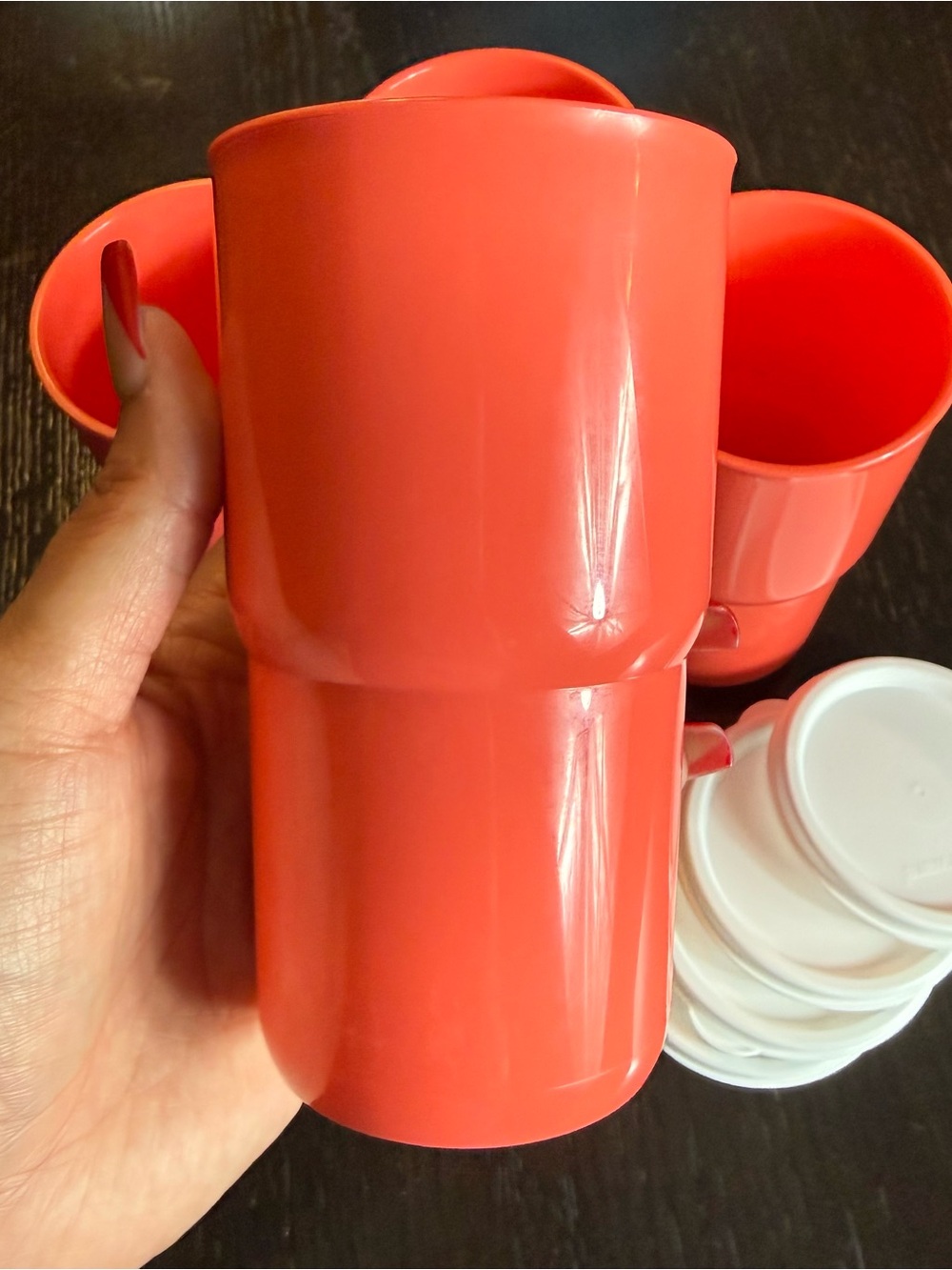Tupperware Tabletop Stackable Tumblers - Picture 2 of 3